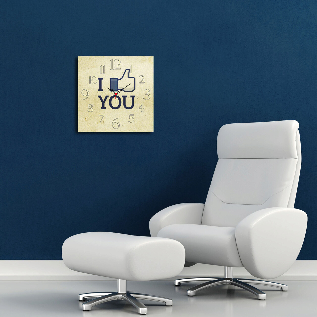 Ceas de perete, Msk-01, Dimensiune: 40 x 40 cm, Multicolor - imagine 3